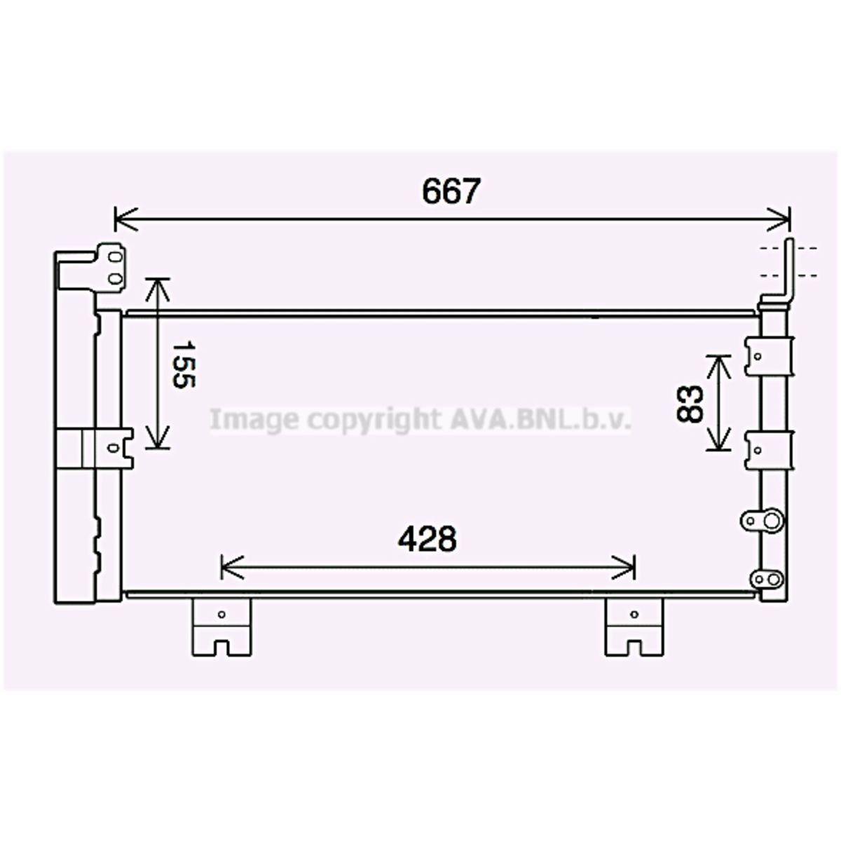 Lauhdutin, ilmastointilaite AVA COOLING SYSTEMS TO5728D