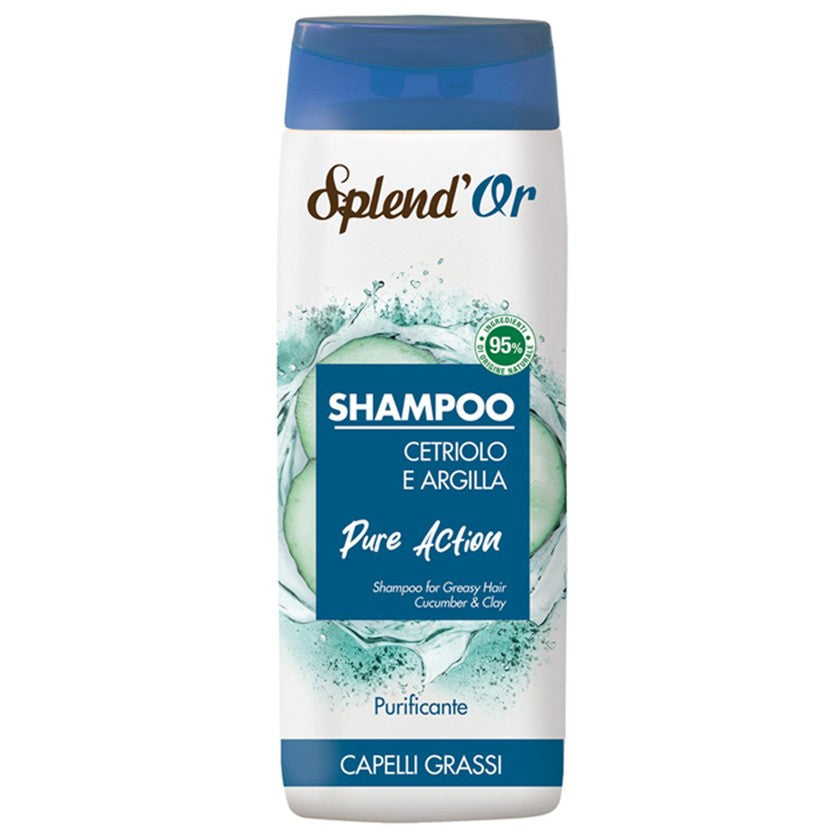 Splend Or Kurkku & Puhdistava Savi Shampoo Rasvaisille Hiuksille 300 ml