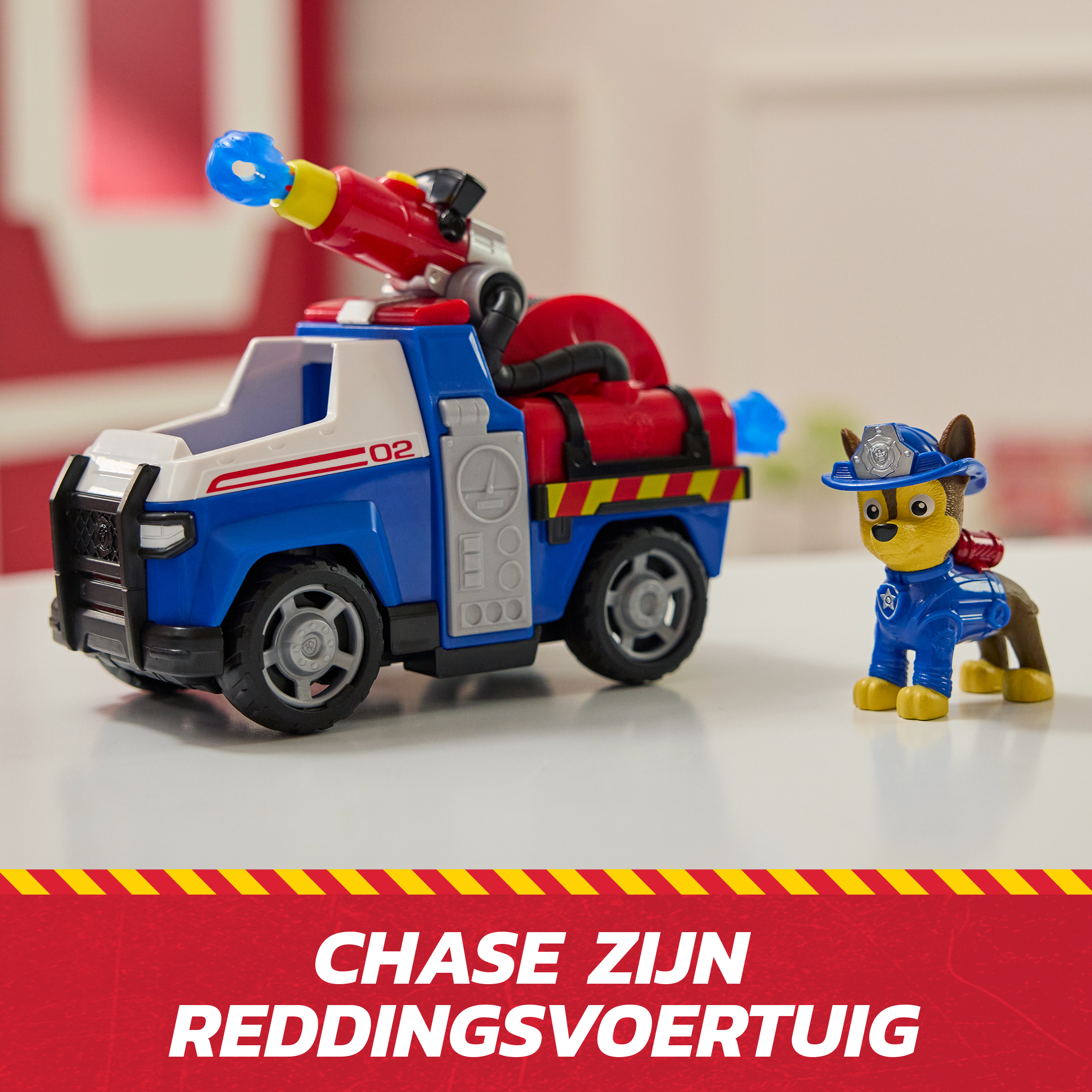 PAW Patrol PAW VHC Fire Rsc Lrg Vhc Chase GML, Poliisiauto, 3 vuosi/vuosia, Muovi, Monivärinen