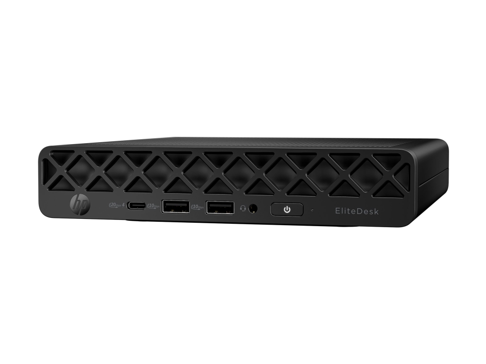 HP EliteDesk 8 Mini G1i Intel Core Ultra 7 265, 16 Gt, 512 Gt SSD, Win 11 Pro -minitietokone, musta