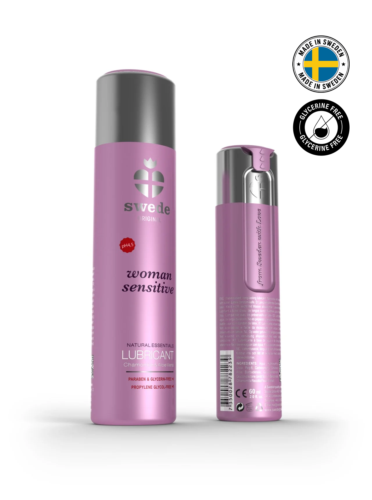 Original Aqua Women Sensitive 60ml Vesipohjainen liukuvoide