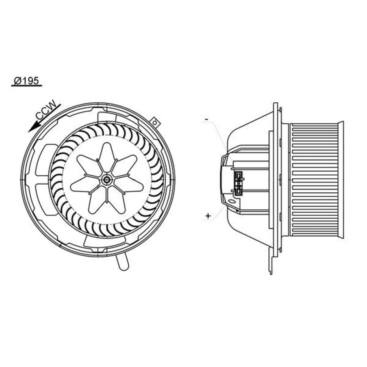 Sisätilapuhallin MAHLE AB 194 000S