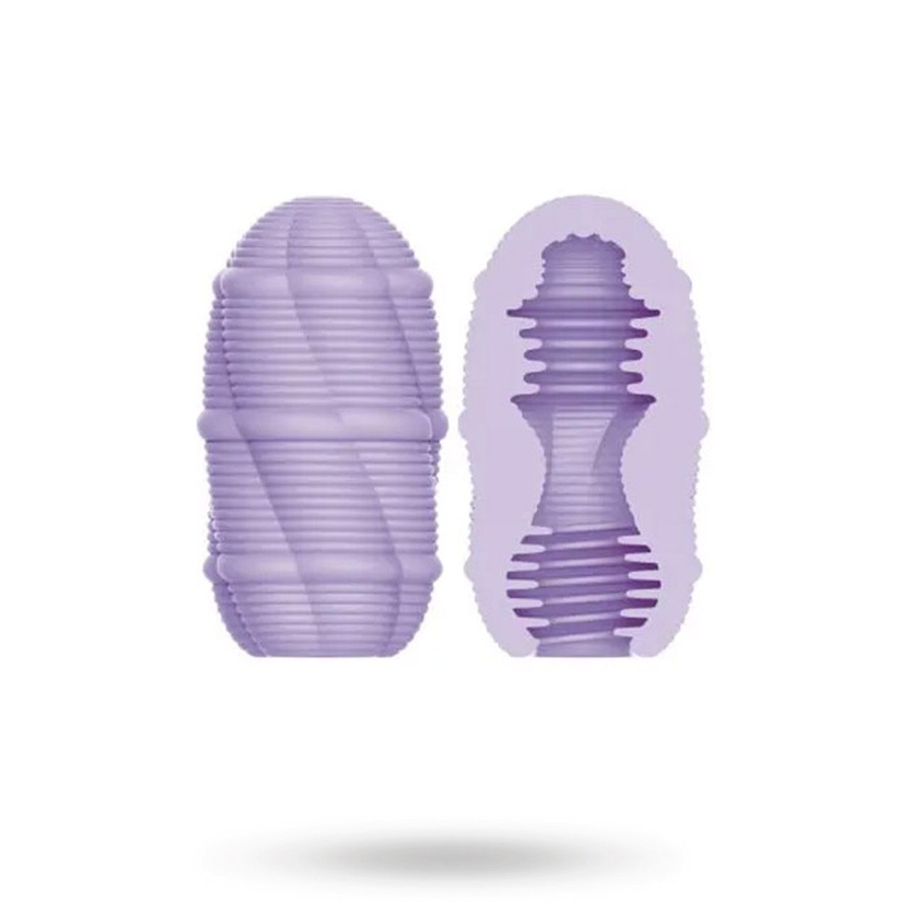 Smooth Stripes Cupid Masturbator Egg Purple Tenga muna