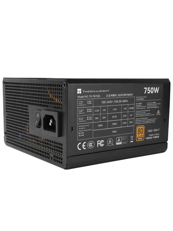 Thermalright TR-TB750S 750W -virtalähde, 80 Plus Bronze