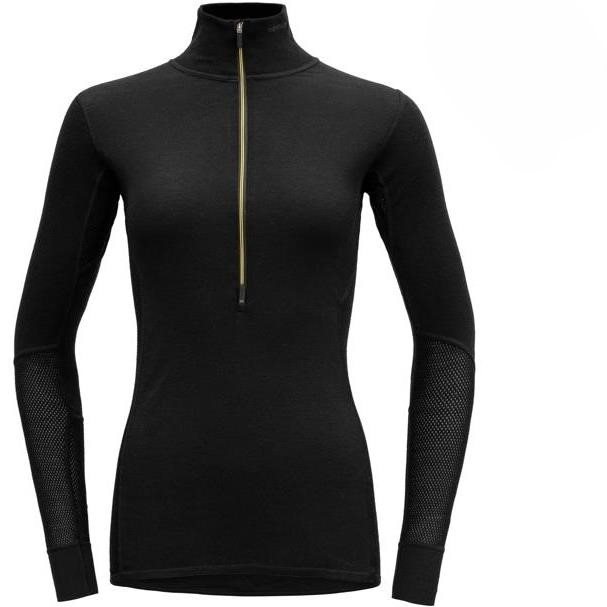 Devold Wool Mesh 190 Zip Neck Wmn Caviar - XL