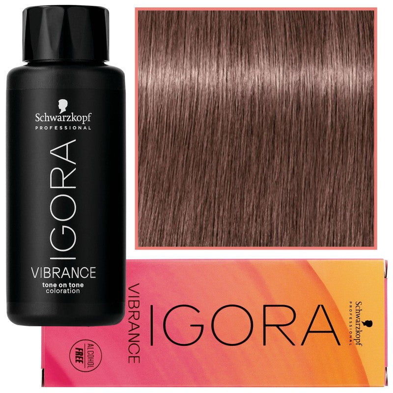 Schwarzkopf Professional Igora Vibrance – Puolipysyvä ammoniakiton hiusväri 60ml 7-48 | Keskivaalea beige-punainen