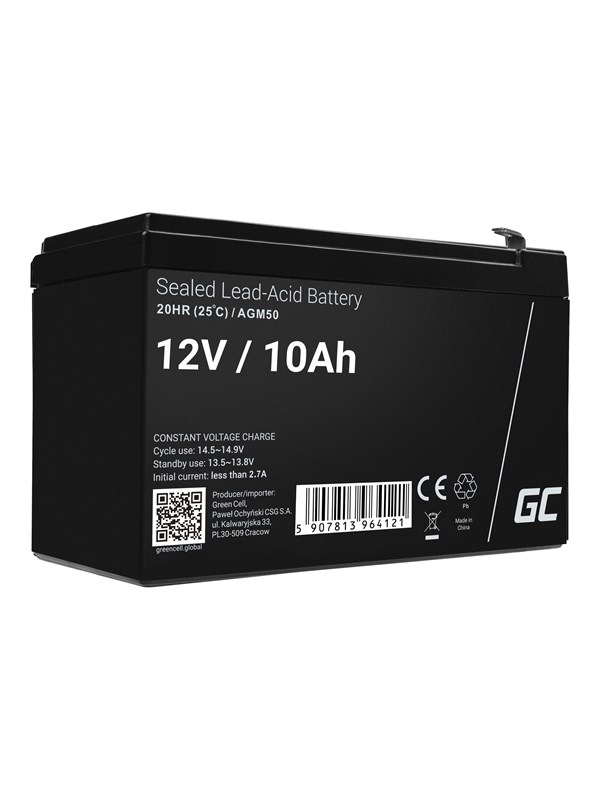 Green Cell AGM50 AGM 12V/10Ah Gel Deep Cycle