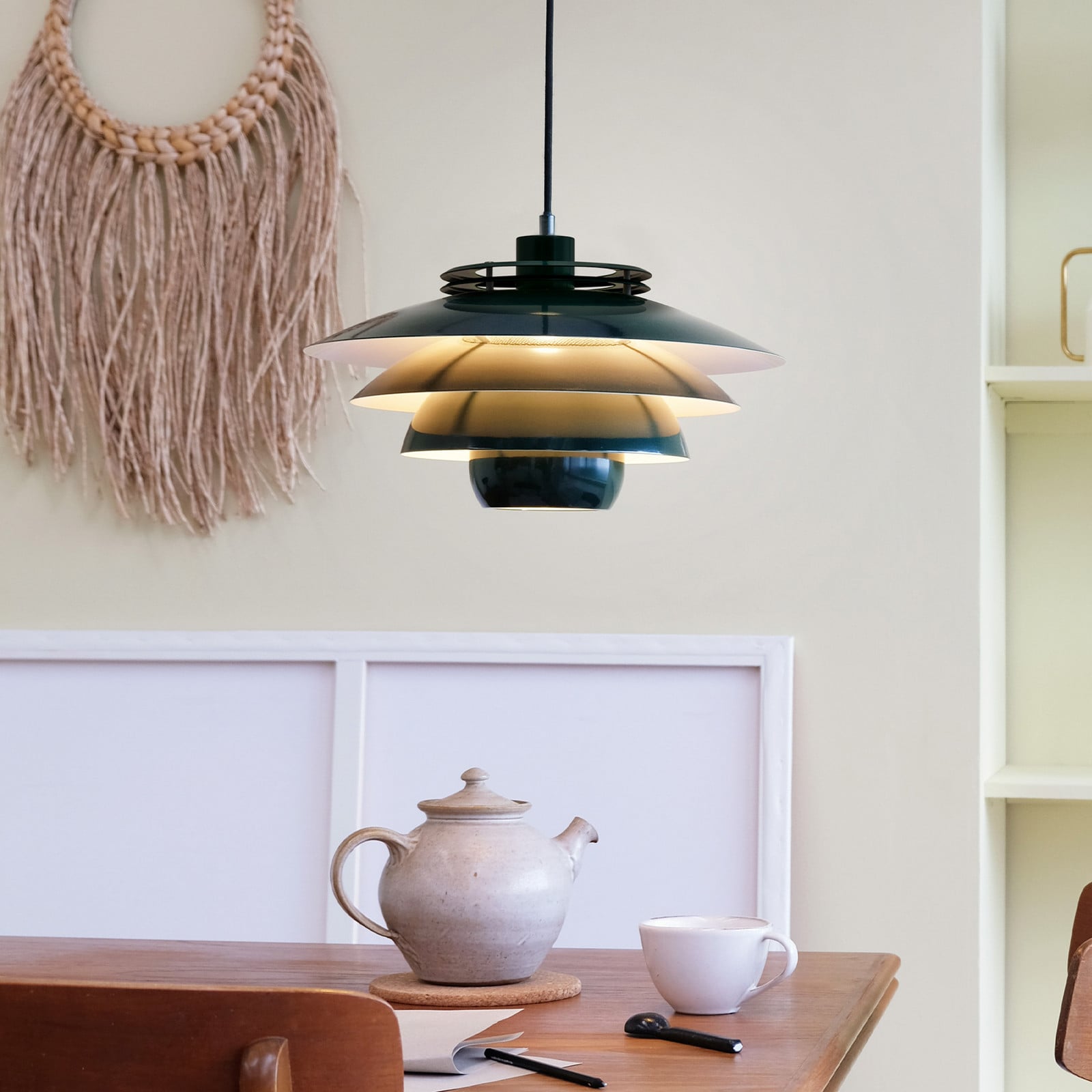 Ejka Riippuvalaisin Dark Green - Dyberg Larsen - Olohuone - Design - Metalli - Yksilamppuinen