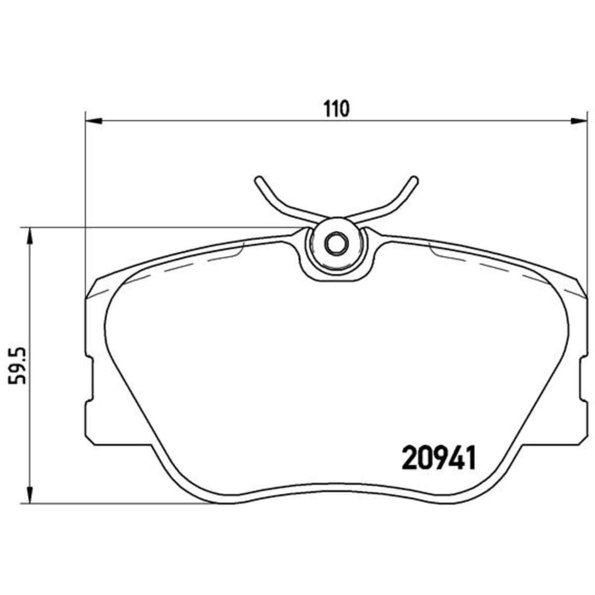 Jarrupalat, levyjarru BREMBO P 50 008