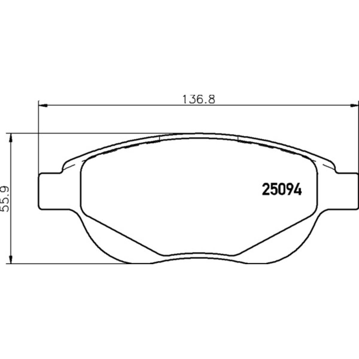 Jarrupalat, levyjarru BREMBO P 61 137