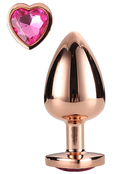 Gleaming Love Rose Gold Plug Small Anaalitappi metallia