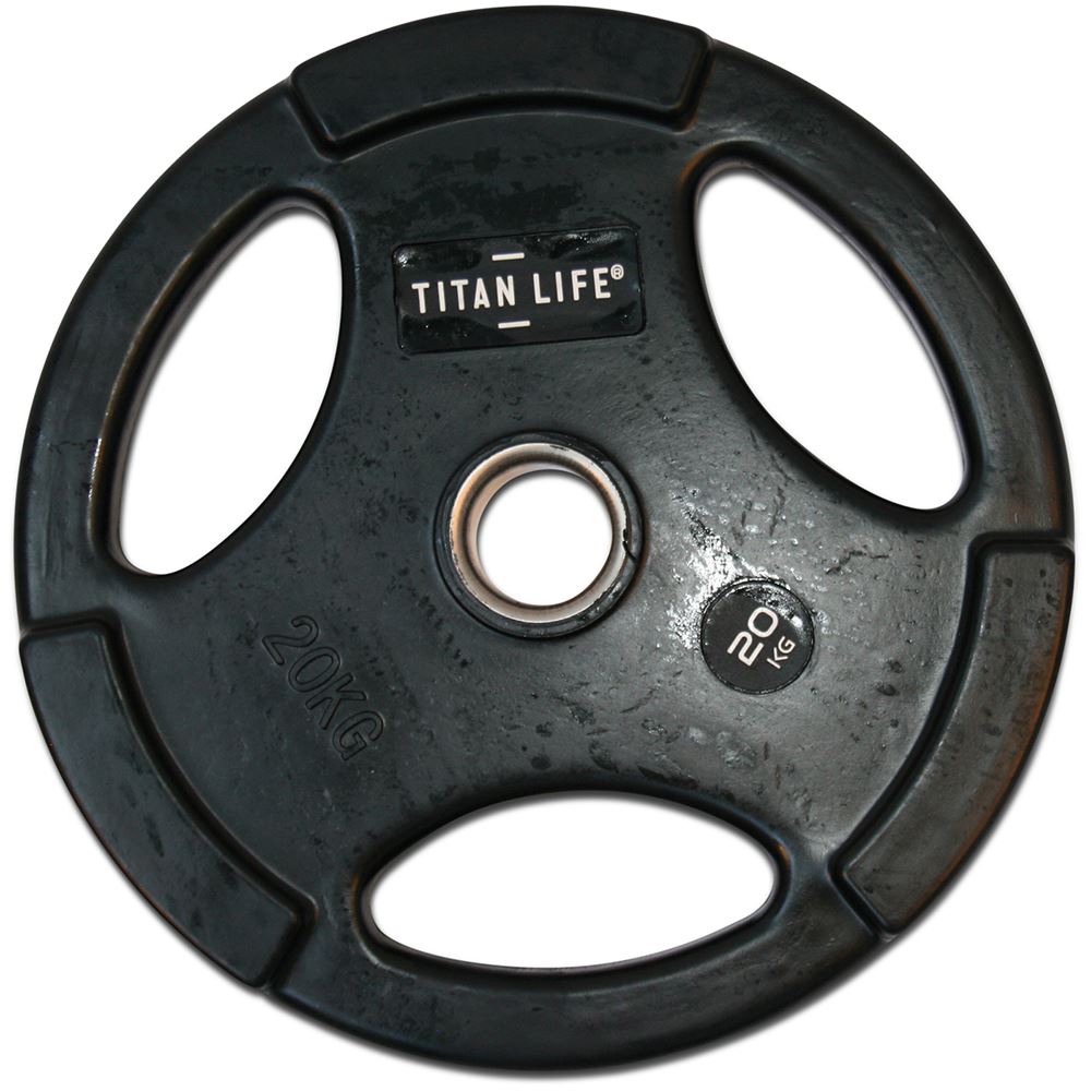 Titan LIFE Weight Disc Pro 50 mm, Kumipäällysteiset painolevyt