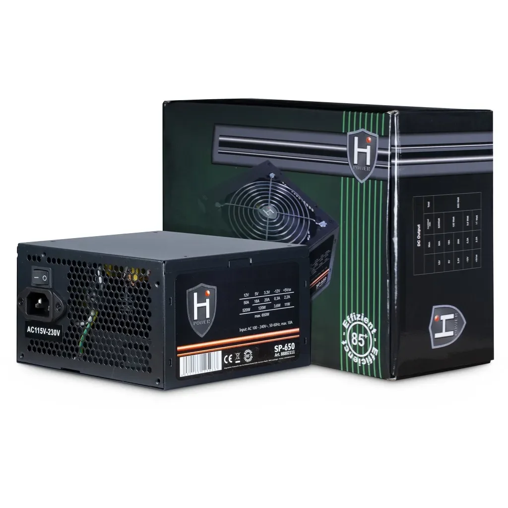INTER-TECH HIPOWER SP-650 650W -virtalähde, 80 Plus Bronze