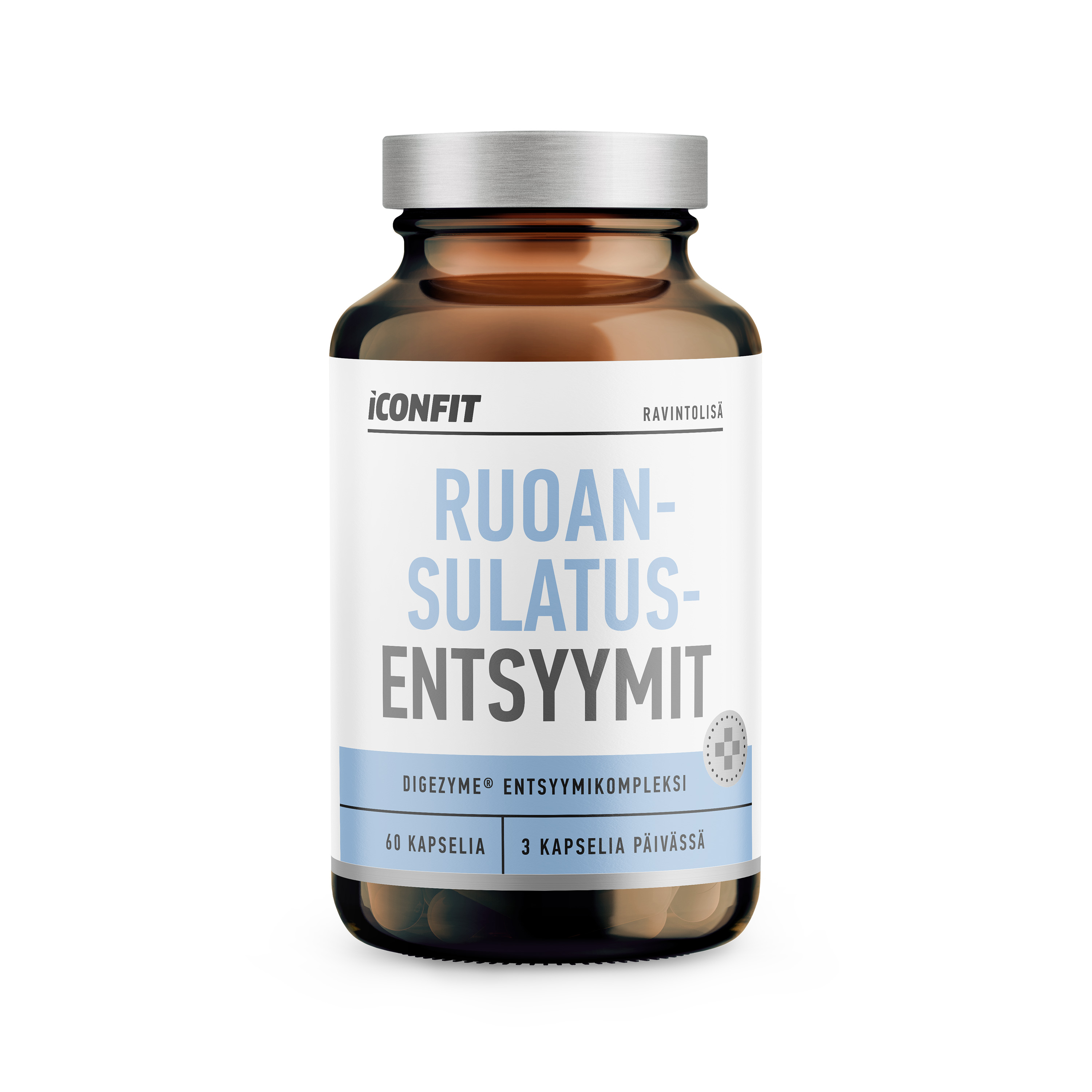 Iconfit Ruoansulatusentsyymit (Digezyme® Entsyymikompleksi), 60 kpl
