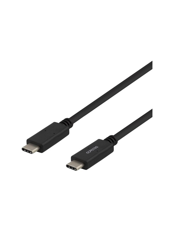 Deltaco USB-C -kaapeli, 3 m, musta
