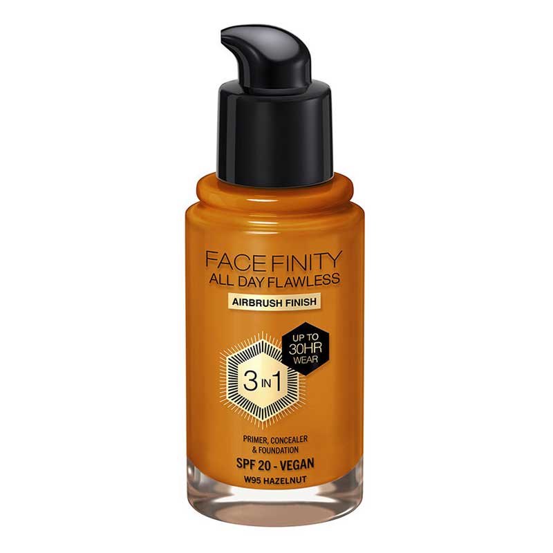 Max Factor Facefinity koko päivän Flawless 3 in 1 Foundation W95-Hasselpähkinä 30 ml