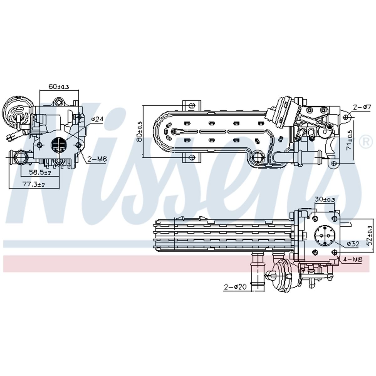 EGR-jäähdytin NISSENS 989413