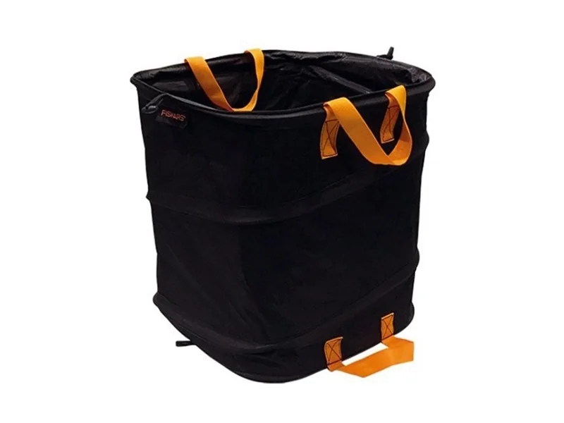 Fiskars Ergo, Säilytyspussi, Musta, Neliö, Yksivärinen, Puutarha, 73 L
