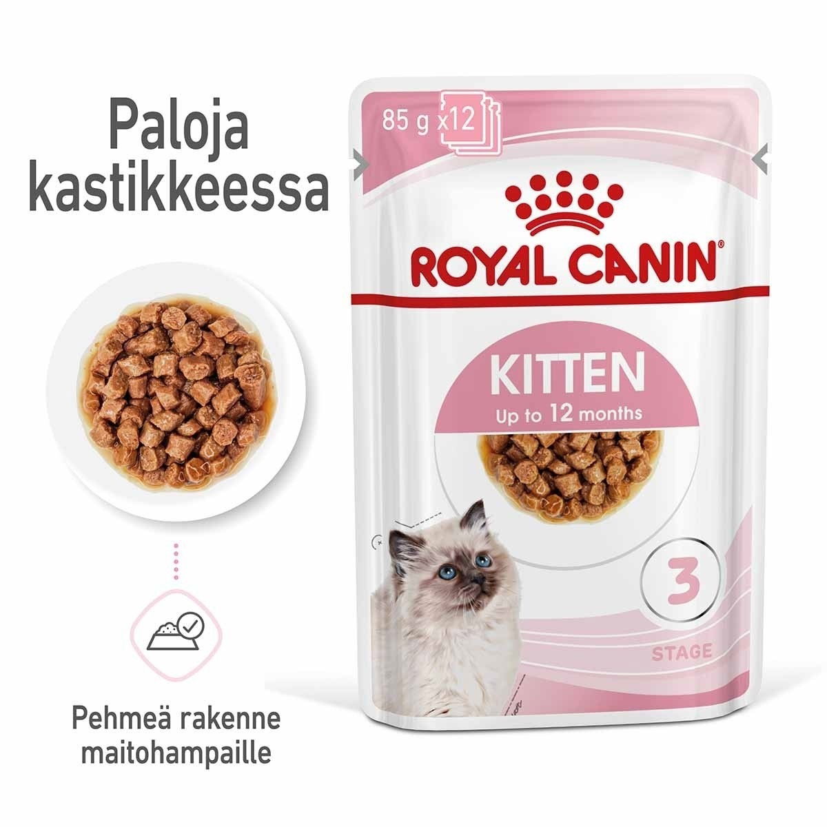Royal Canin Kitten Gravy -kissanpentujen märkäruoka – 12 x 85 g