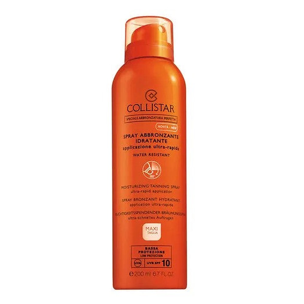 Collistar 200 ml kosteuttava rusketussuihke aurinkosuojalla SPF 10