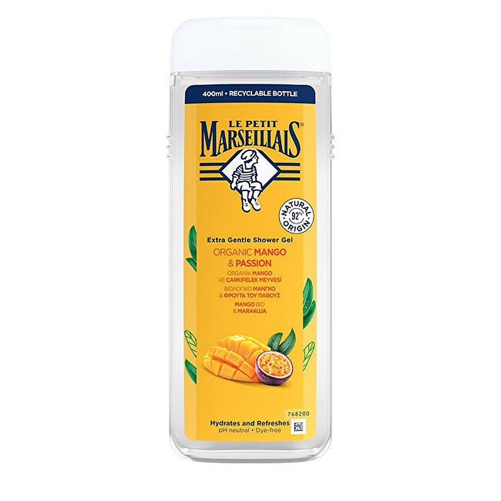Le Petit Marseillais Luomu Mango & Passionhedelmä herkkä suihkugeeli 400 ml