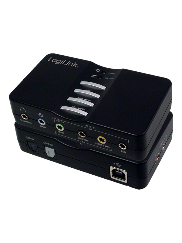 LogiLink USB-äänilaatikko Dolby 7.1