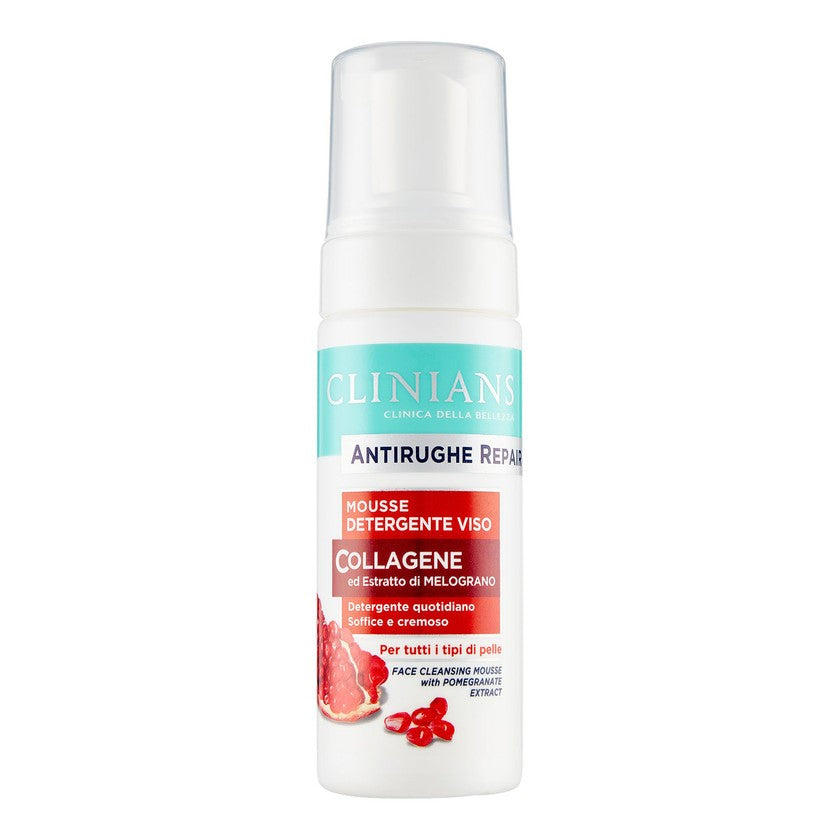 Clinians Anti-age Repair Kasvopuhdistusvaahto Kollageeni ja Granaattiomenauute 150 ml