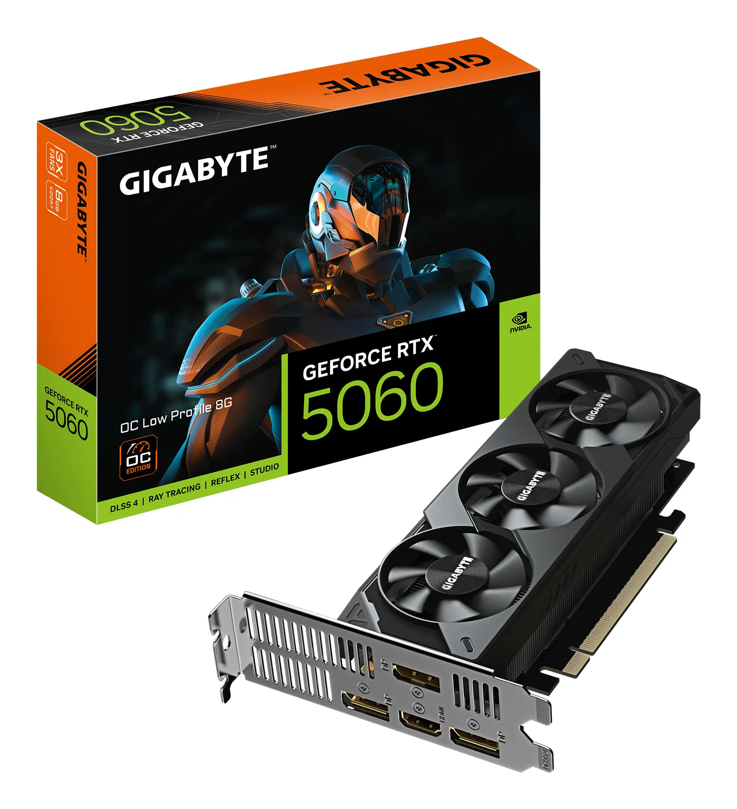GIGABYTE GeForce RTX 5060 Low Profile OC - 8GB GDDR7 RAM - Näytönohjaimet