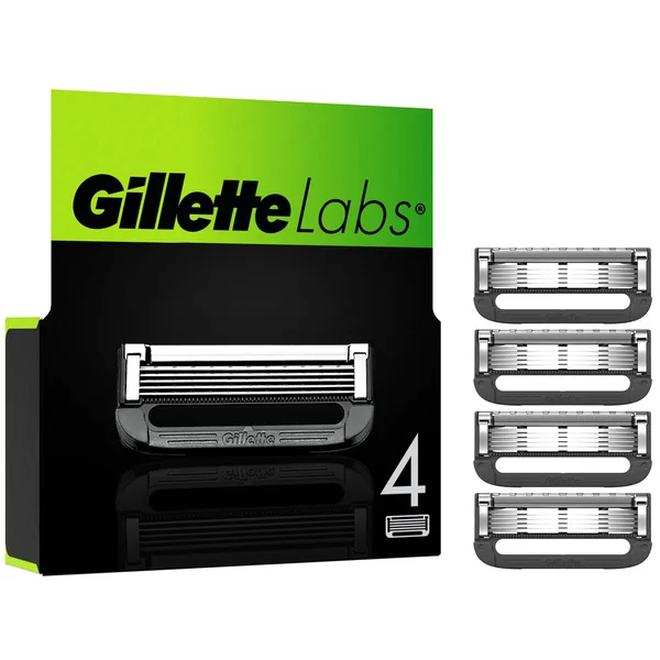 Gillette Labs Razor Blades Key Size Refill Pack Of 4 Units