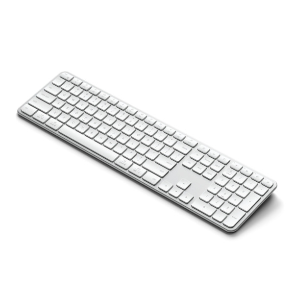 Satechi Slim EX3 - keyboard - multi-connection for efficient typing full size - QWERTY - Nordic - silver Input Device - Näppäimistö - Pohjoismainen - Hopea