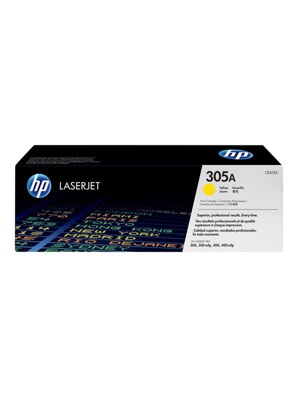 HP 305A-laservärikasetti, keltainen
