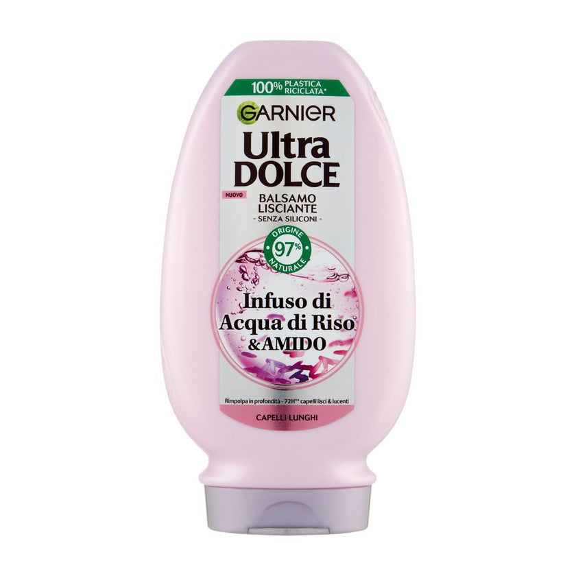 Garnier Ultra Dolce Riisi veden & tärkkelyksen infuusio, silottava hoitoaine 200 ml