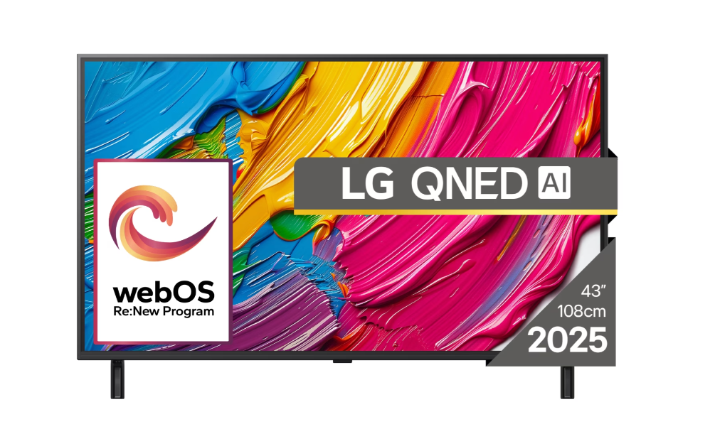 LG QNED 43QNED80A3A, 109,2 cm (43), 3840 x 2160 pikseliä, QNED, Älytelevisio, Wi-Fi, musta