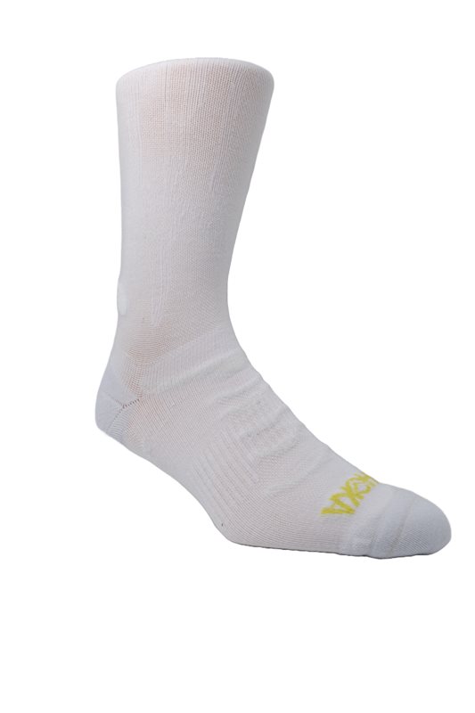 Hoka U Clifton 10 Crew Run Sock White - L