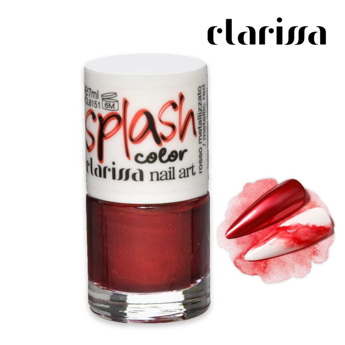 Clarissa Splash Color Rosso Metallizzato 7 ml — Smalto gel