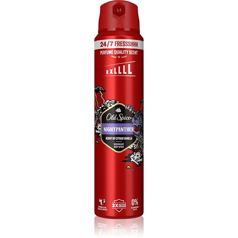 Old Spice Nightpanther deodorantti ja vartalosuihke miehille 250 ml
