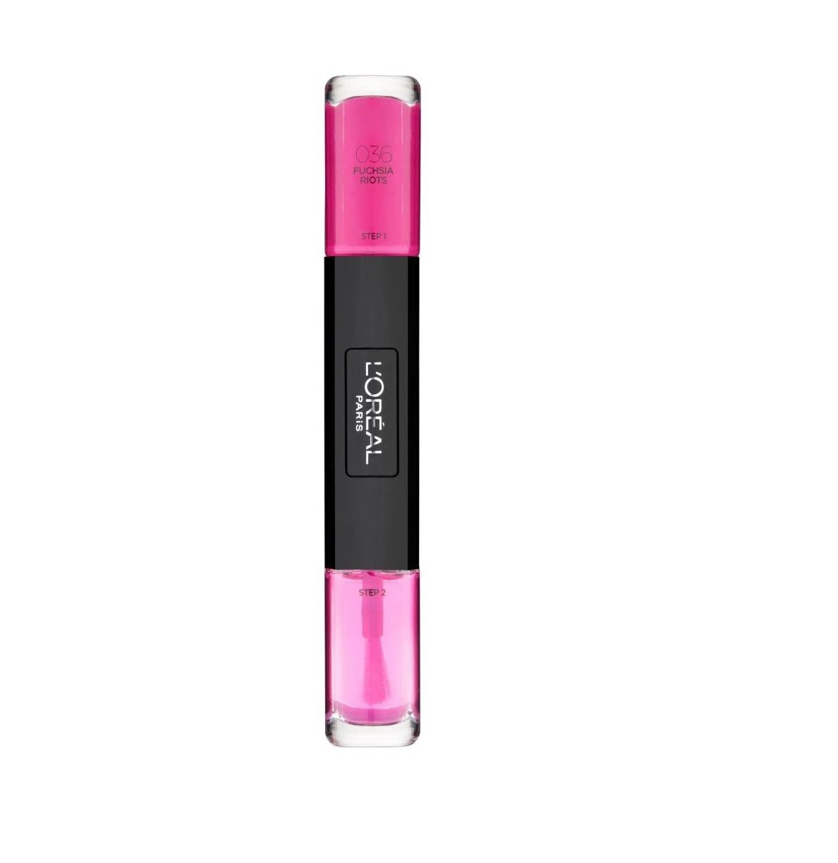 L'Oreal Paris Infallible 2 in 1 kynsilakka 036 Fucshia Riots 2 x 5 ml