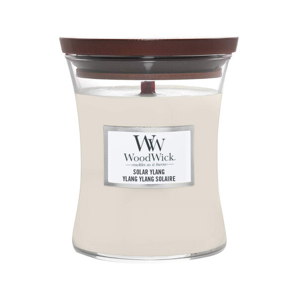 WoodWick Tuoksukynttilä puukannella - Solar Ylang