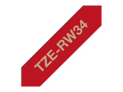 Brother Tape Kangas 12mm Tze-rw34 Kulta/kastanjanruskea