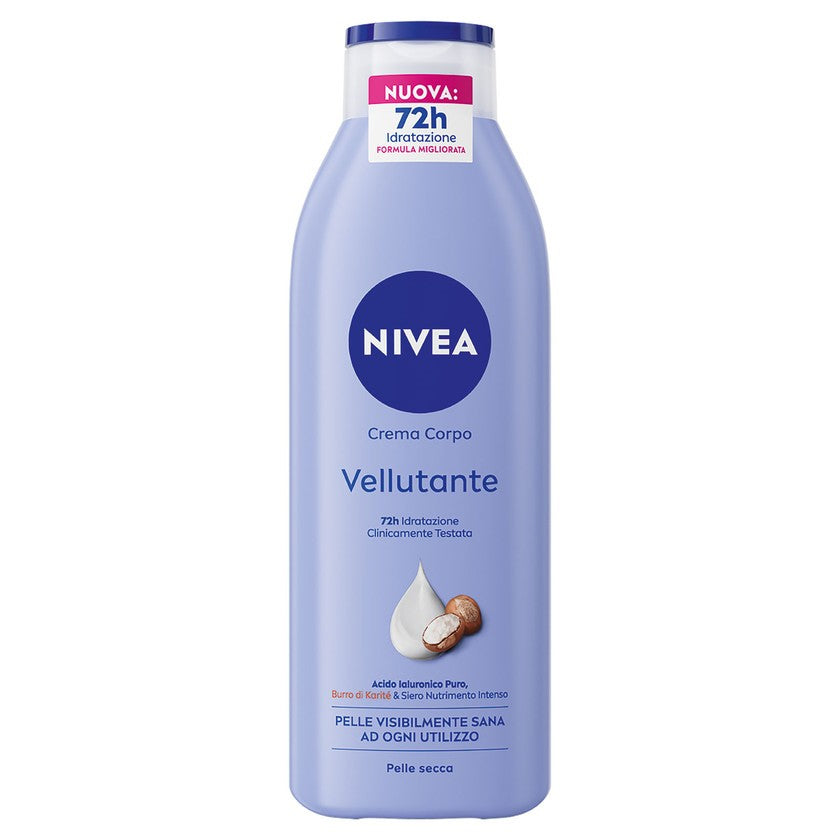 Nivea Samettinen vartalovoide 72H kuivalle iholle 250 ml