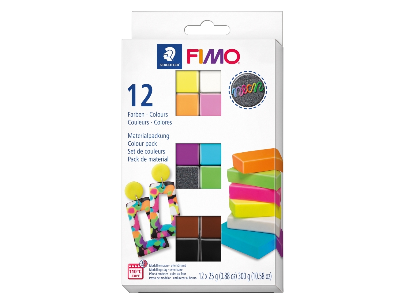 Staedtler Set Mod. clay FIMO effect neon MP