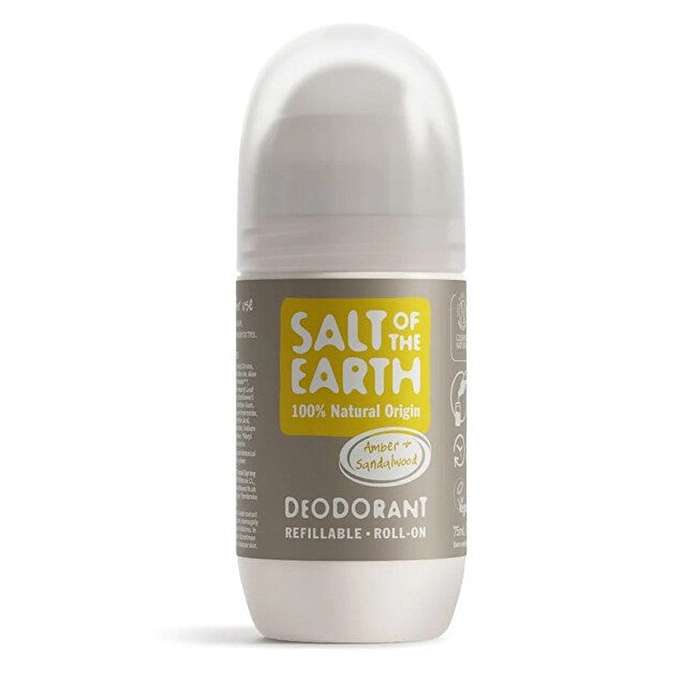 Salt of the earth Meripihka ja Santalwood -deodorantti roll-on (täytettävä) - 75 ml