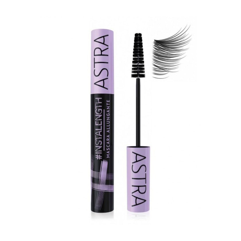 Astra Make-up #INSTALENGTH pidentävä ripsiväri täyteläisille ripsille, musta väri, 10 ml
