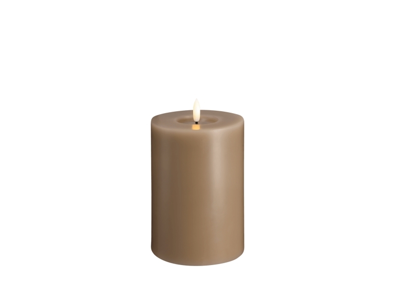 Moods & More LED pillar candle - Melted Sand - 99x150 mm