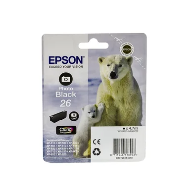 Epson Epson 26 Mustepatruuna musta foto T2611 Vastaa: N/A