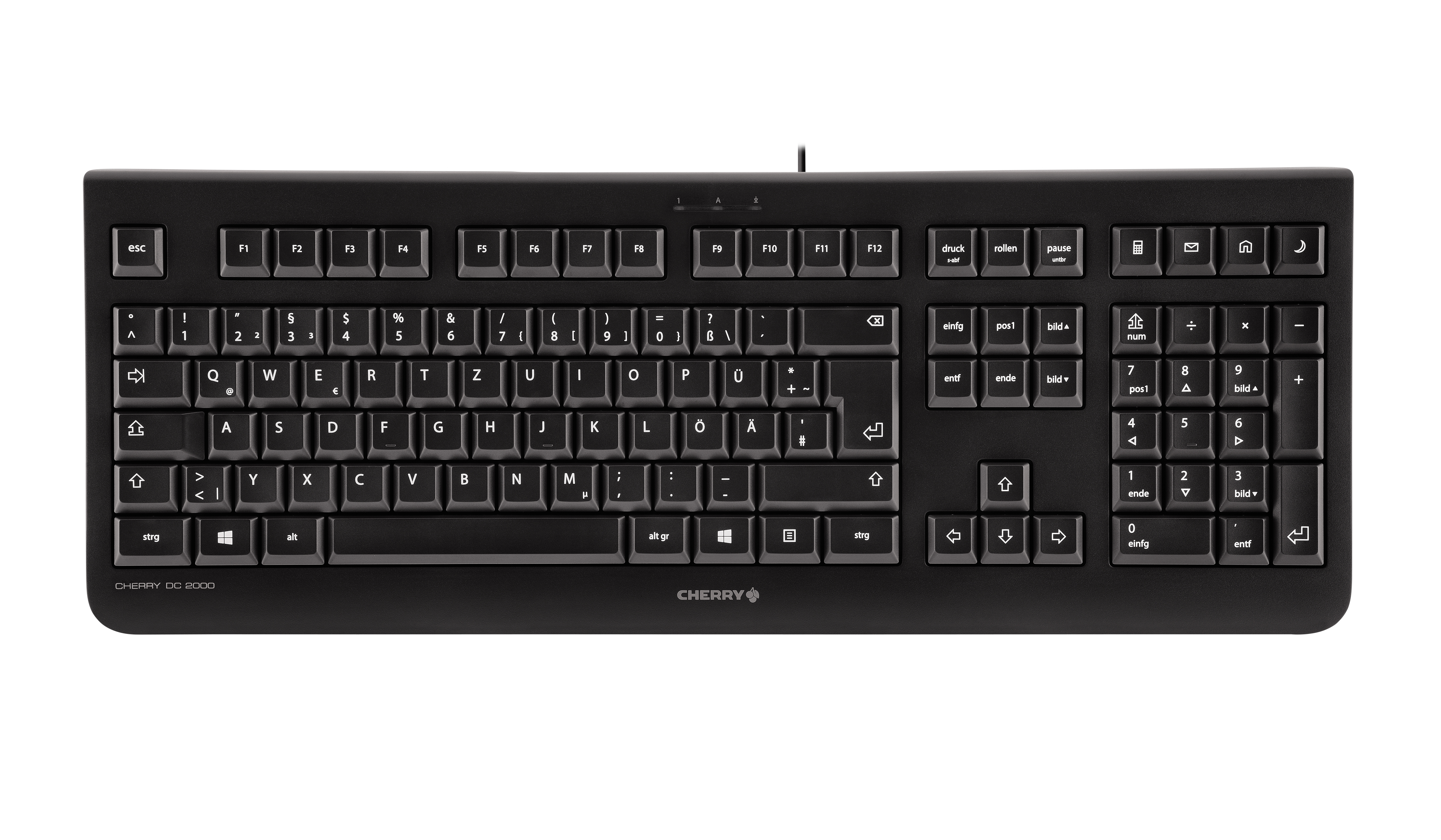 Cherry DC 2000 - Desktop Set - Näppäimistö ja Hiirisetti - Pohjoismainen - Musta