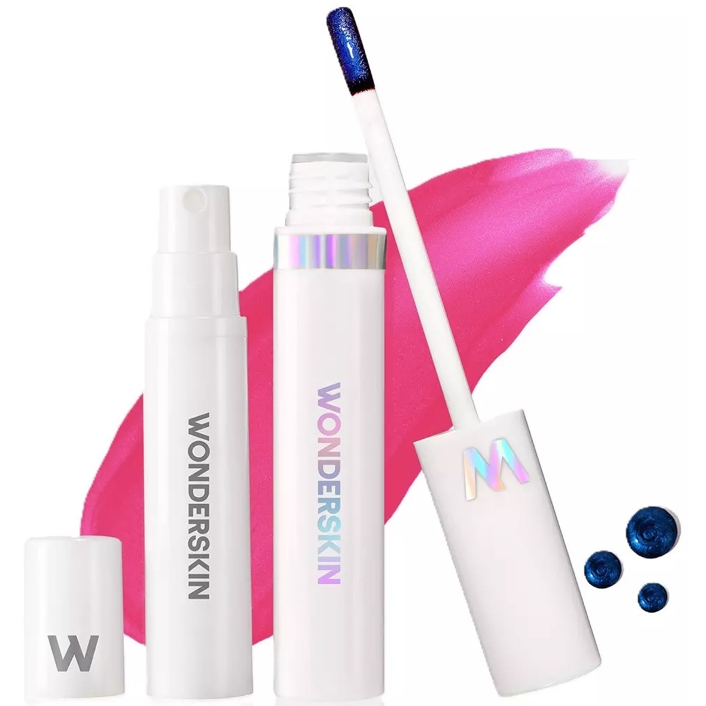 Wonderskin Wonder Blading Lip Stain Kit-NEON ROSE