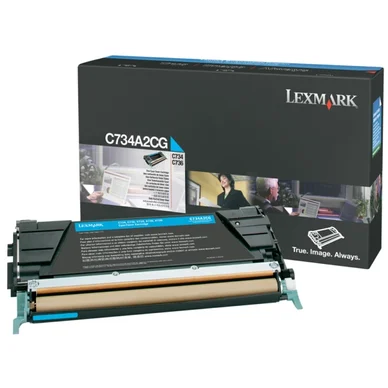 Lexmark C734A1CG, 6000 sivua, Syaani, 1 kpl