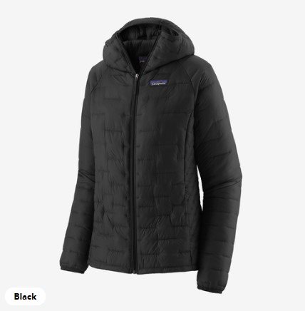Patagonia Micro Puff Hoody Women Black - XS