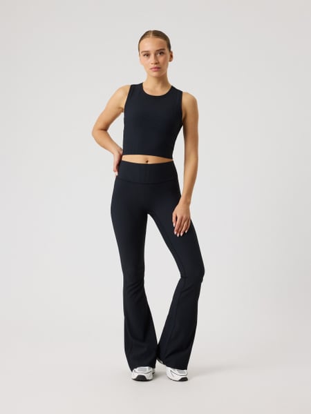Studio Ribbed Flare Tights Regular